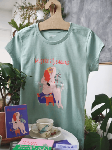 Camiseta mujeres luchonas – verde invierno