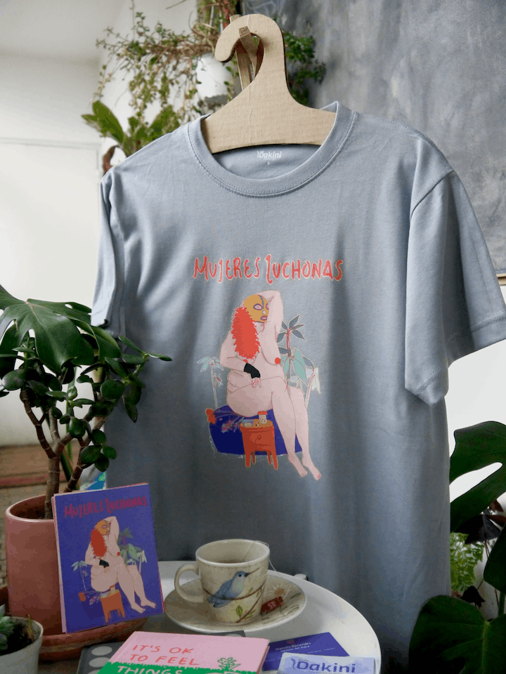 Camiseta mujeres luchonas – gris plata